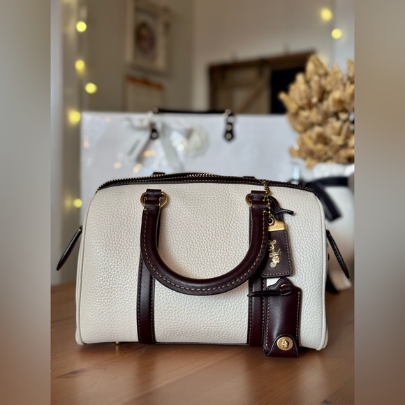 NWT Coach Ruby Satchel 25 In Colorblock (Chalk Multi) - Picture 2 of 16